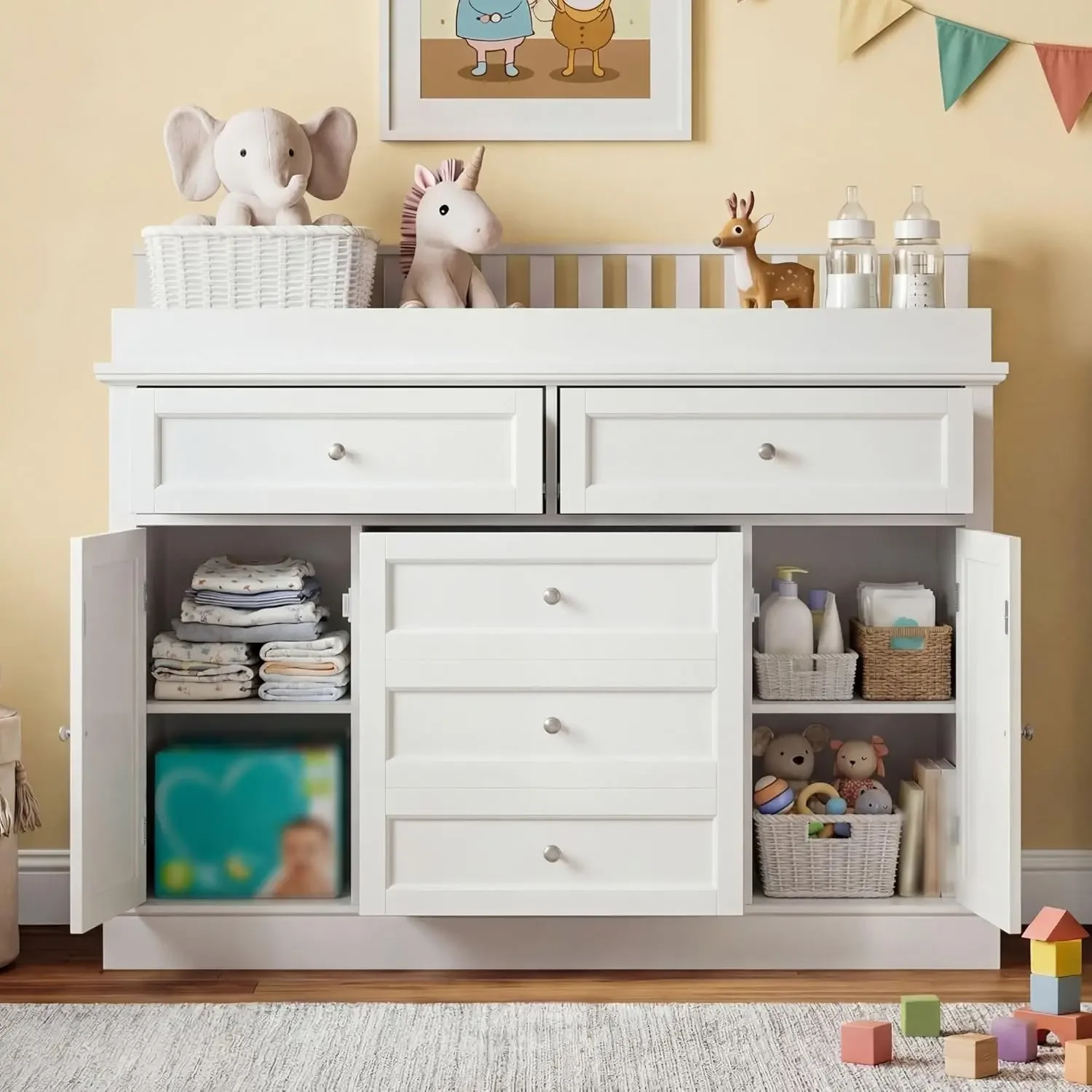 Commode bébé 46 avec table à l - Baby Nursery Dresser Changing Table avis et prix