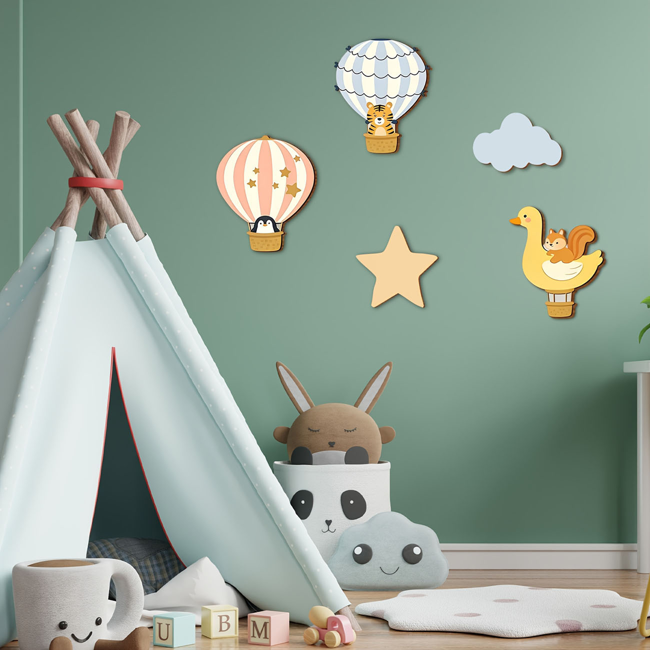 Autocollants muraux en bois en - Baby Nursery Wall Mural avis et prix